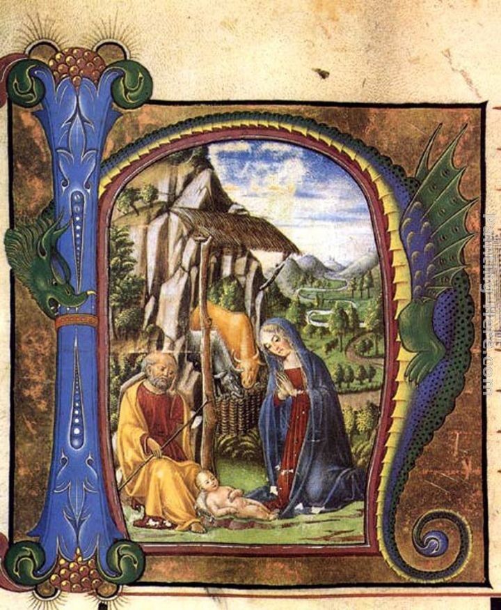 Francesco Di Giorgio Martini Nativity (in an Antiphonary)
